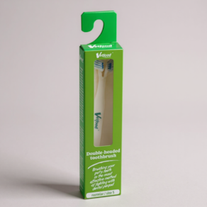 Vetfood Escova de dentes dupla para cães e gatos tamanho S